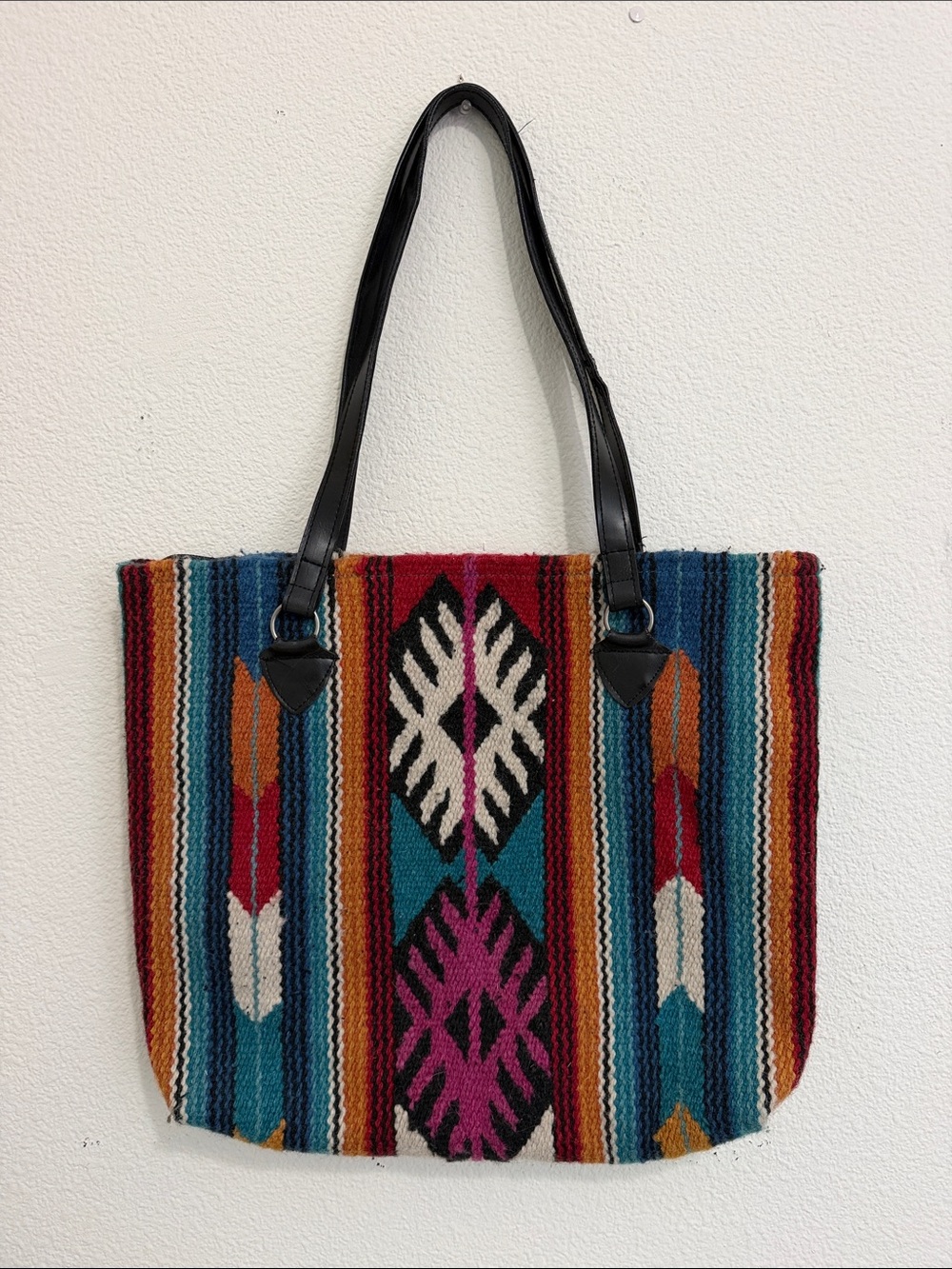 Boho Southwestern Stripe Tote - Multicolor